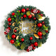 Christmas decorations wreath cane scene arrangement