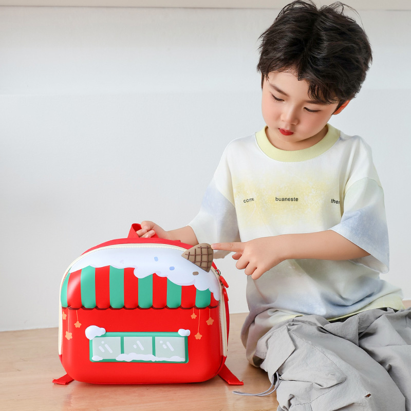 新款儿童双肩包幼儿园宝宝1-3-5岁硬壳小书包可爱卡通女童小背包 - 图1