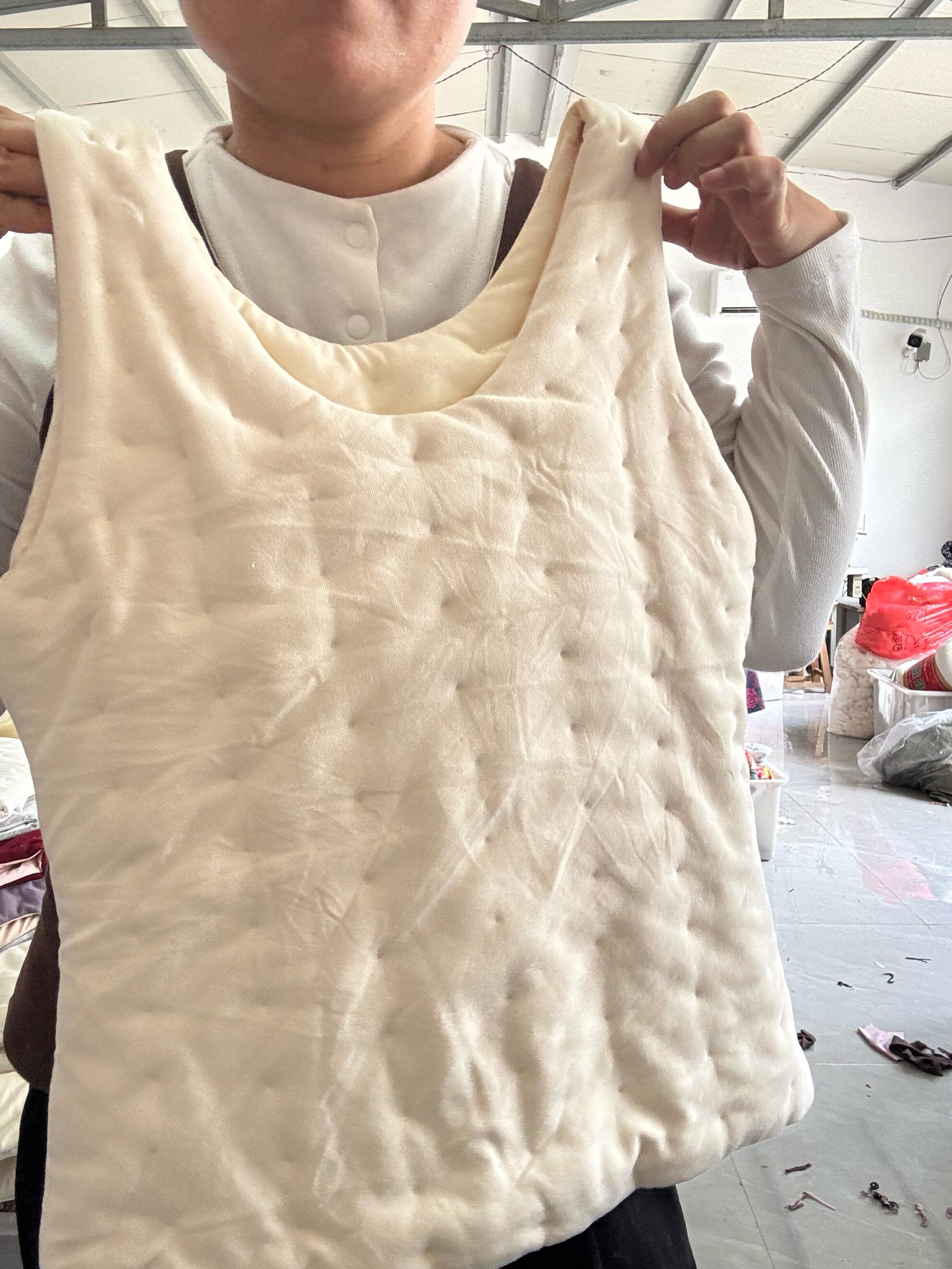 手工棉花背心男女护肚兜成人暖胃保暖背心大人睡觉防着凉肚围冬季