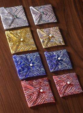 高端手工刺绣文玩布袋子束口佛珠小布袋手串袋珠宝首饰收纳袋锦囊