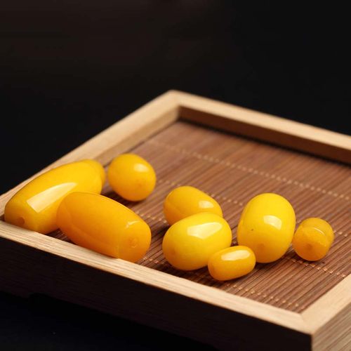 蜜蜡色黄玉髓桶珠 隔珠 佛珠手串108念珠隔珠菩提配饰顶珠腰珠 - 图3