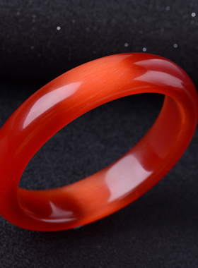 天然水晶大红色韩版手镯包邮