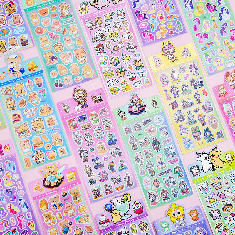 网红ins卡通手账贴纸儿童手工创意礼品小女孩礼物幼儿园奖励奖品