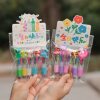Cartoon animal shape ballpoint pen set birthday gift