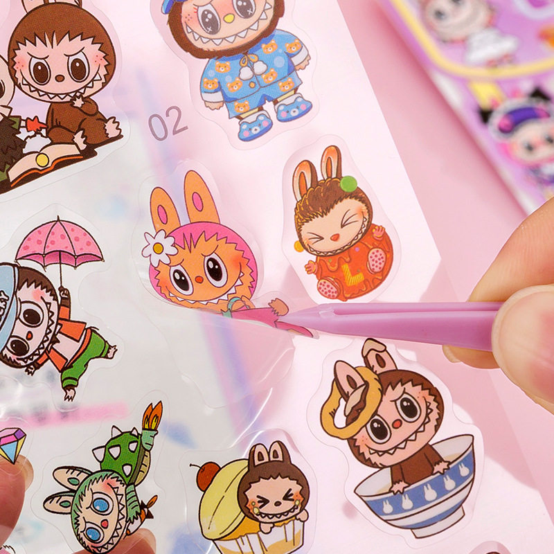 啦布布手提DIY装饰贴纸手帐素材小贴画送孩子生日礼物儿童伴手礼
