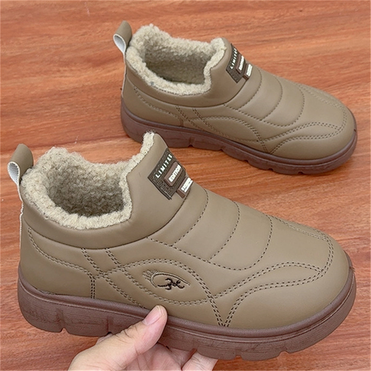 休闲百搭舒适加厚保暖女棉靴低帮厚底防水妈妈鞋老北京休闲女棉靴,淘宝优惠券,粉丝福利购,淘宝优惠卷