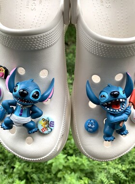 crocs鞋花鞋扣洞洞鞋装饰花立体