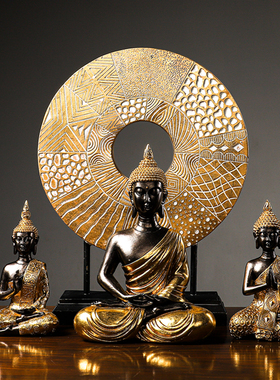 客厅玄关泰式佛像东南亚