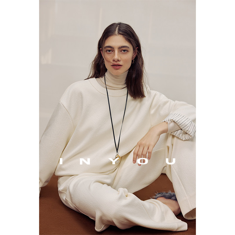 因由 秋冬ROW松紧阔腿裤休闲圆领套头卫衣时尚套装女秋冬二件套,淘宝优惠券,粉丝福利购,淘宝优惠卷