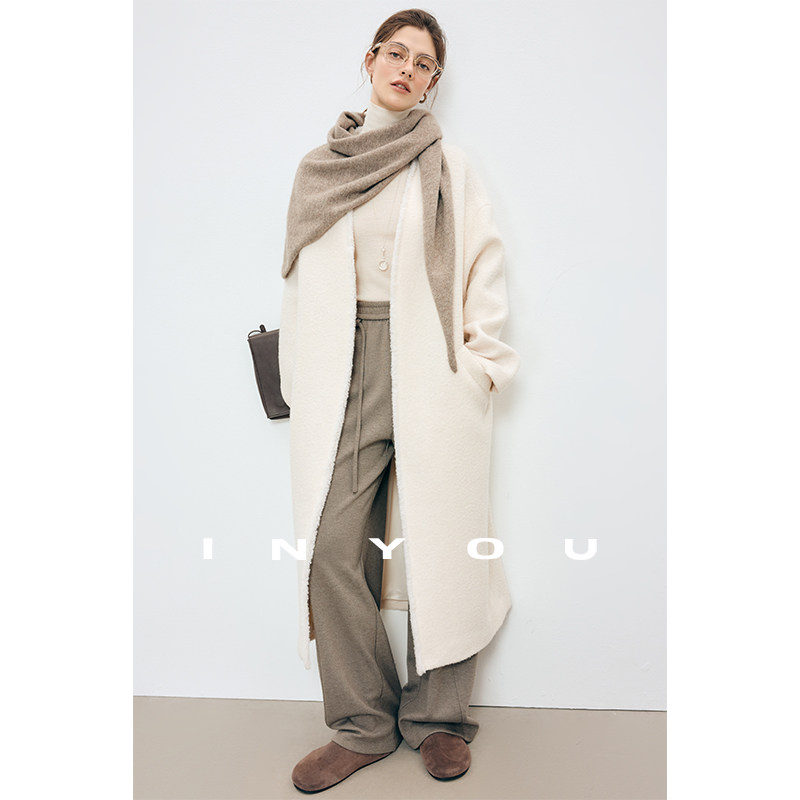 因由 遮跨藏肉加厚轻松过冬直筒阔腿裤垂感百搭针织弯刀休闲裤女,淘宝优惠券,粉丝福利购,淘宝优惠卷