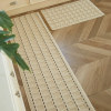 French cream style kitchen floor mat non-slip strip carpet