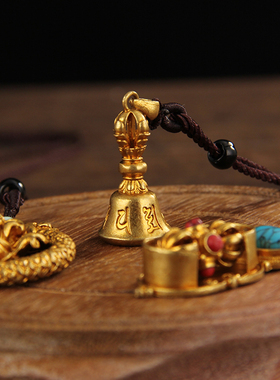 纯铜莲花双龙戏珠项链藏族饰品