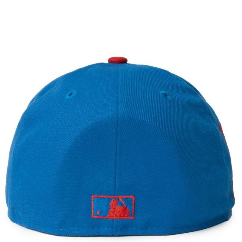 New Era专柜海外购男舒适流行旧金山巨人蓝红59Fifty Fitted帽子