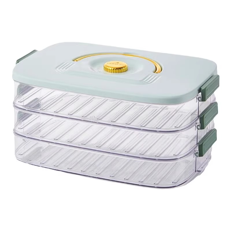 饺子盒家用食品级厨房冰箱收纳盒整理神器馄饨盒保鲜速冻冷冻专用 - 图3