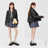 Semir, короткая весенняя черная джинсовая трендовая куртка, оверсайз, 2022 года, тренд сезона