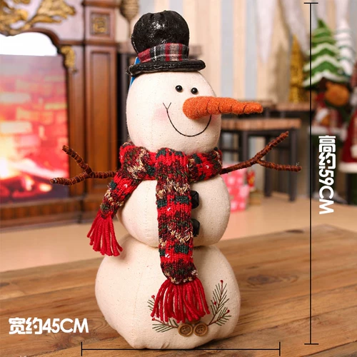 Рождественская ткань, кукла из пены, декор для отеля