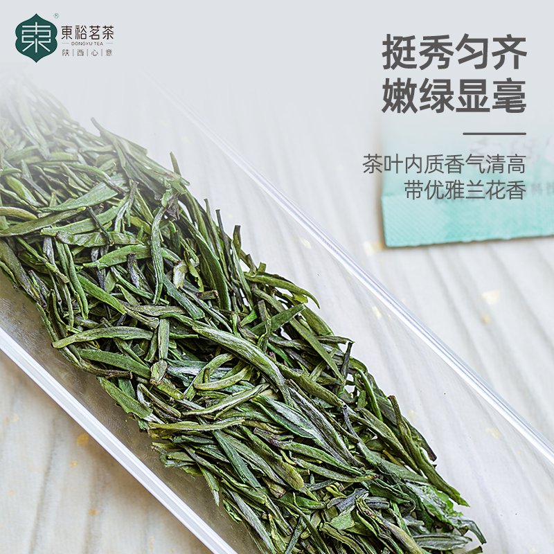 【24年新茶现货】东裕茗茶汉中仙毫高山绿茶雨前一级茶叶100g*2盒-图0