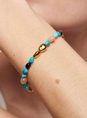 天然石串珠手链轻奢小众