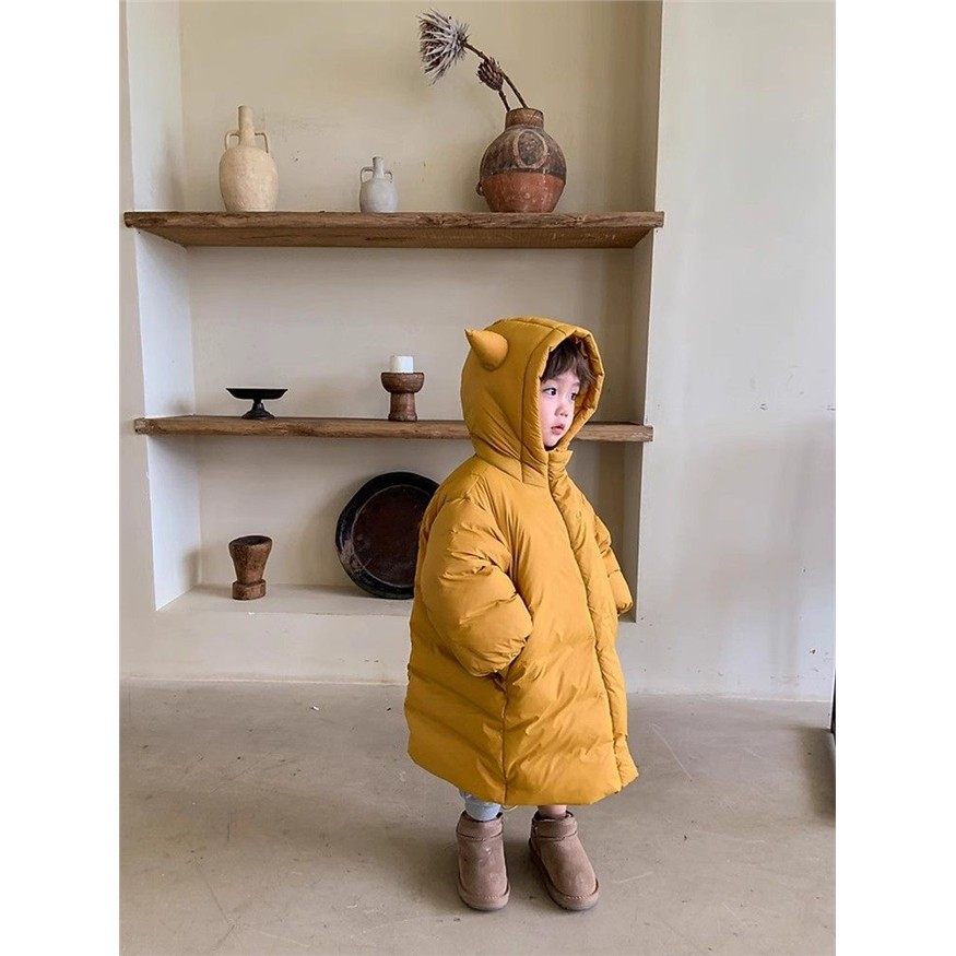 英国DHWA儿童羽绒服男童冬季宝宝中长款加厚白鸭绒保暖棉服外套,淘宝优惠券,粉丝福利购,淘宝优惠卷