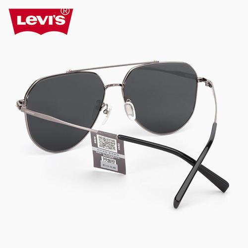 LEVI'S李维斯2026新款太阳镜双梁飞行员开车防晒偏光墨镜男LV7175 - 图0