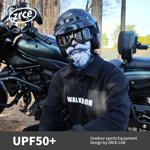 Motorcycle ice silk riding hood for men and women