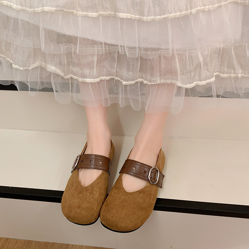 2026年春季爆款复古风勃肯鞋女搭扣玛丽珍鞋平底一脚蹬配裙子单鞋,淘宝优惠券,粉丝福利购,淘宝优惠卷