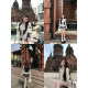 ພຣະ ຄຳ ພີເກົ່າລອນດອນລະດູໃບໄມ້ປົ່ງແລະລະດູຮ້ອນ Temperament Slim Fit Shirt Vest Skirt R1101-2T