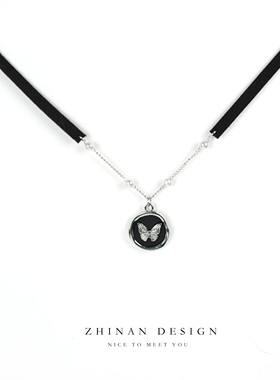 栀南蝴蝶甜酷风项圈choker