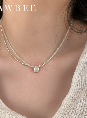 董洁同款贝壳项链小众设计