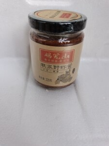 鸡笼山220g野虾酱拌面下饭海鲜酱辣方便面火锅调料安徽特产拌饭酱