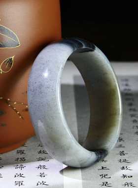 和田玉圆镯青花籽料手镯