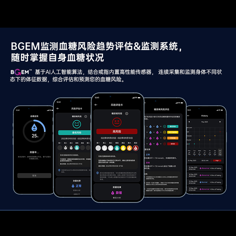 友宏JCRing2301B AI智能戒指测血糖监测指环睡眠健康血氧心率体温数据运动防水无线充电指环insix三星可用