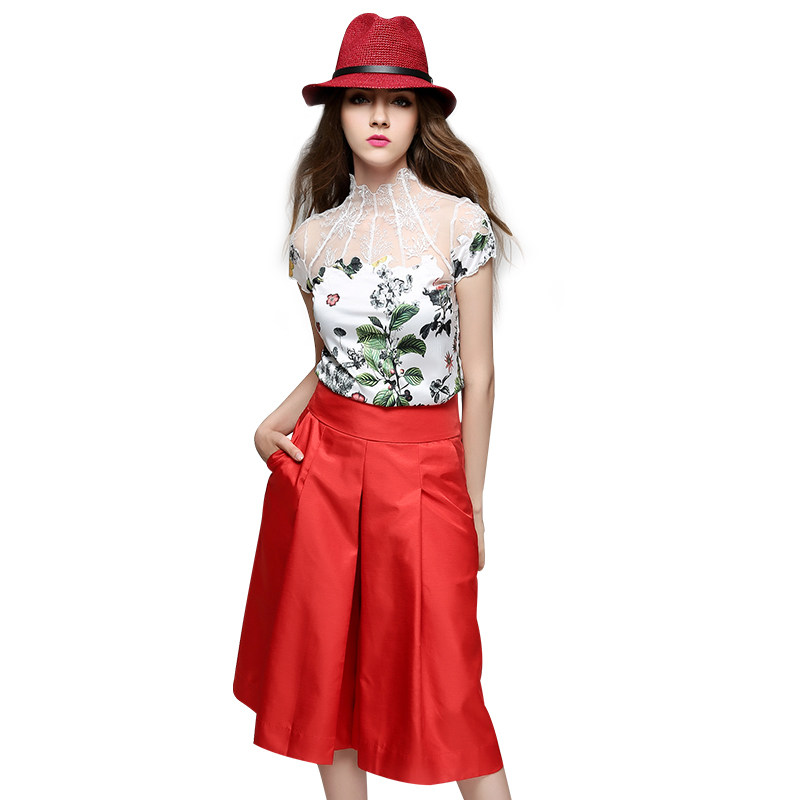 2020新款春夏阔腿裤高腰宽松裤裙 ss99休闲裤