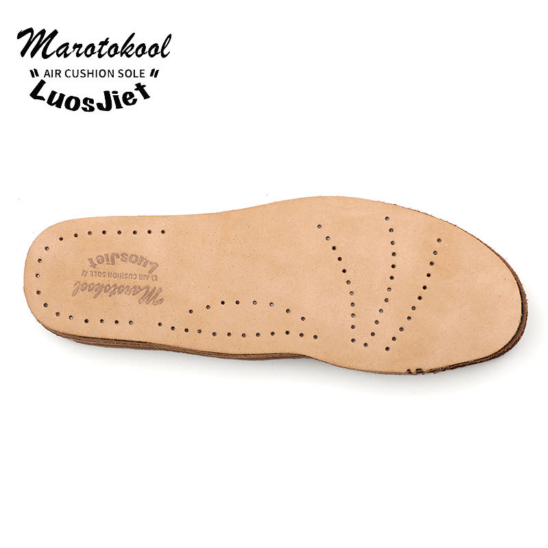 Marotokool&Luosjiet 头层磨砂牛皮防滑1907吸汗鞋垫 透气舒适软 - 图0