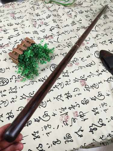 红木鸡翅木健身气功太极养生杖拼折叠棍拼接三合一实木组合防身棍 - 图0
