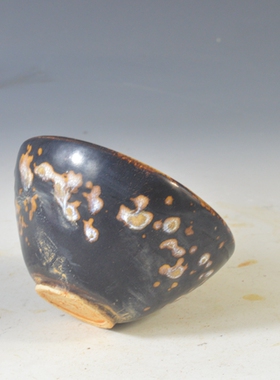 仿古瓷器 复古做旧南宋风格 吉州窑黑釉茶盏 300ML 古董古玩老货