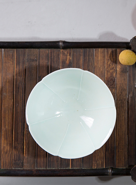 仿古瓷器 复古北宋风格 影青釉斗笠碗 茶碗 古董古玩收藏摆件