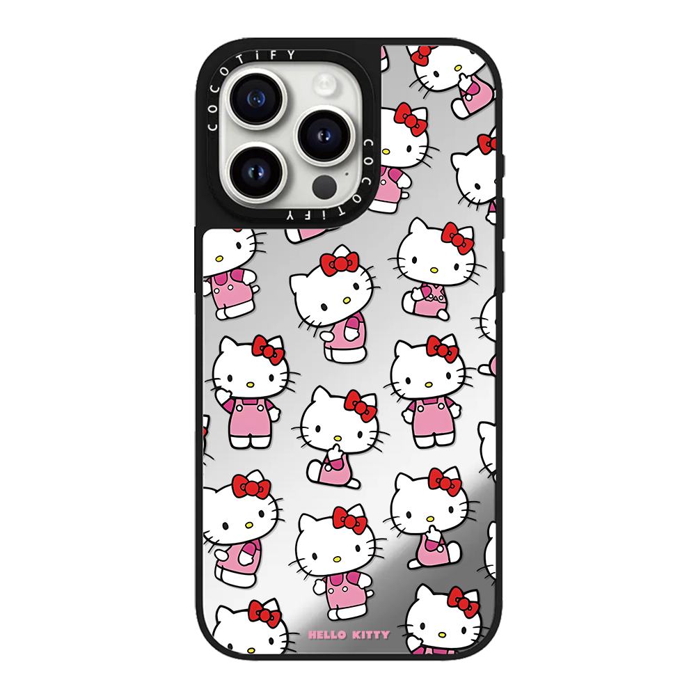 CASE同款新品粉红唱片kitty适用苹果iPhone手机壳16promax保护套15plus全14pro防摔13磁吸全包12镜面11黑框 - 图3