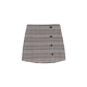 ກະໂປງ plaid ຮູບຊົງ H ສັ້ນຕາມຖະຫນົນ