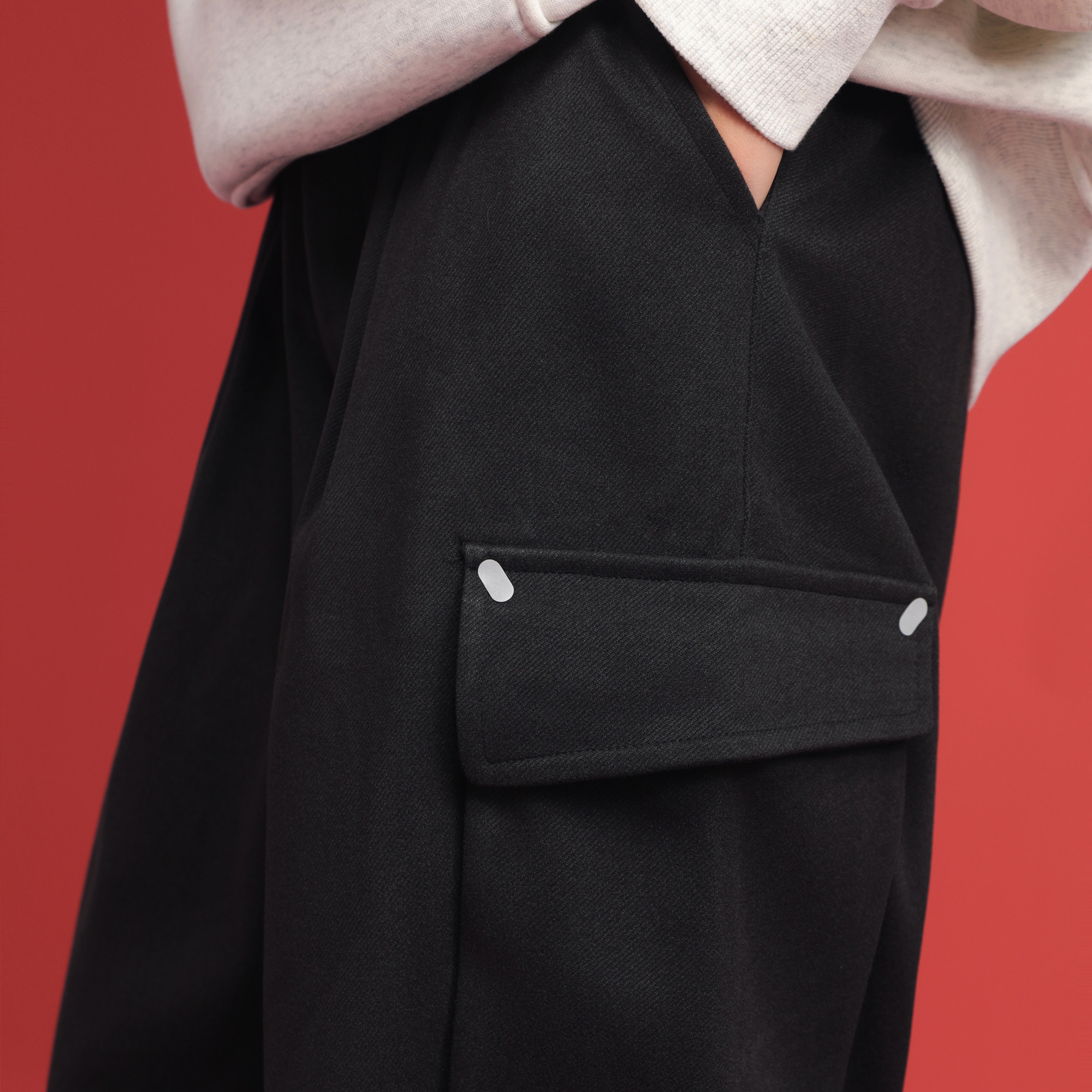 吕小虎ACTUP 冬季美式复古工装休闲裤男保暖毛呢长裤宽松直筒裤子,淘宝优惠券,粉丝福利购,淘宝优惠卷