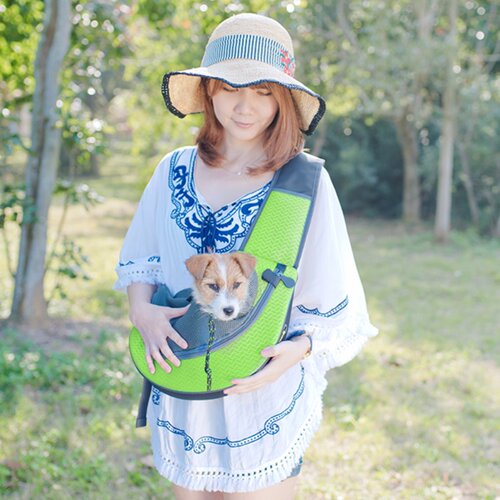 crazypaws小众奢感狗狗背包宠物外出便携猫包狗包斜挎泰迪宠物包 - 图1
