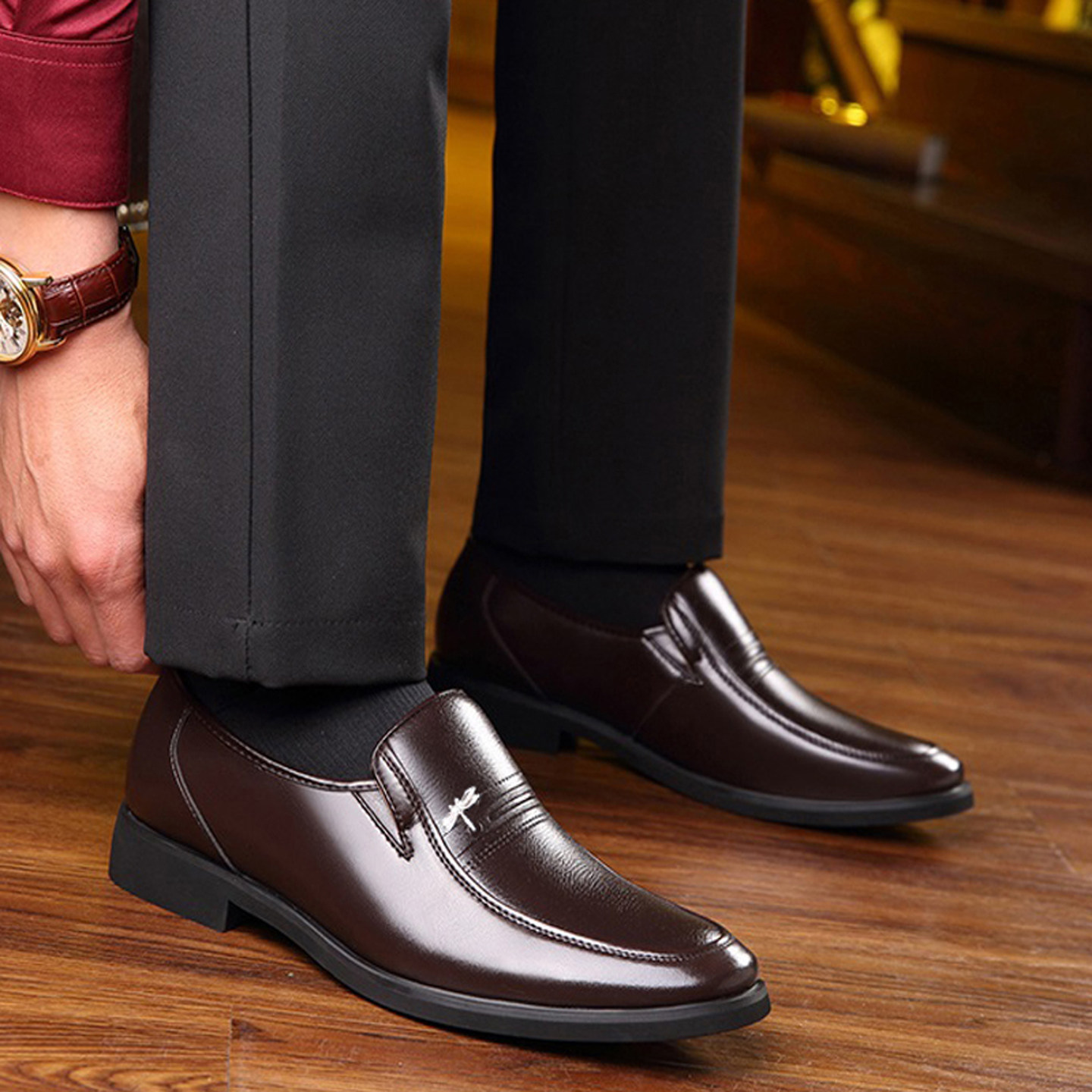 皮鞋男真皮商务正装休闲冬季加绒棉鞋大码皮鞋中老年爸爸鞋棉鞋男,淘宝优惠券,粉丝福利购,淘宝优惠卷