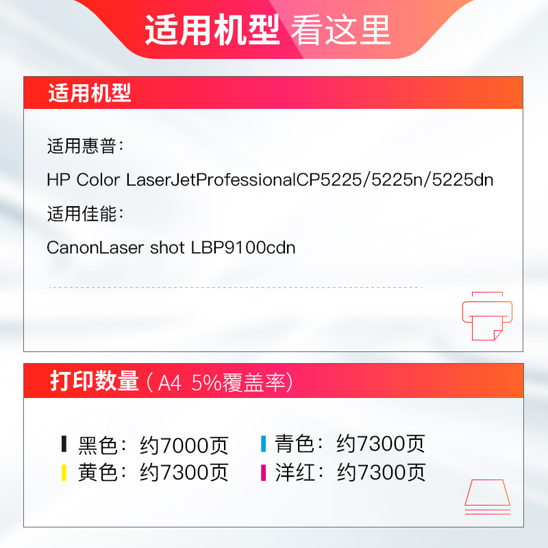 天威hp307a硒鼓适用ce740a-ce743a惠普CP5225N/DN LBP9100C/9500C - 图0