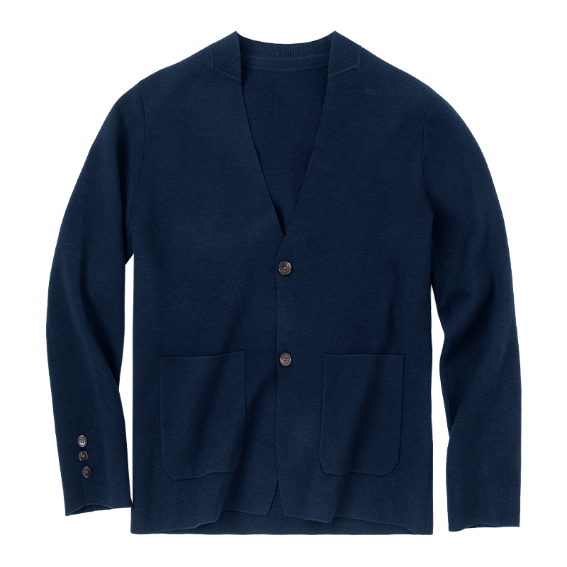 MrBu布先生v领西服款羊毛外套秋冬贴袋设计保暖开衫男BT15381,淘宝优惠券,粉丝福利购,淘宝优惠卷