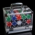 Vòng tròn không có mệnh giá chip đồng xu hộp nhôm phù hợp với Texas Holdem Poker Baccarat Mahjong Niu Ni San Gong 80 điểm - Các lớp học Mạt chược / Cờ vua / giáo dục