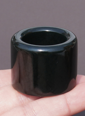 方言和田玉新疆温润塔县青玉扳指