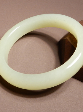 方言新疆若羌黄口料高冰细腻手镯