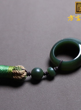 新疆特色塔县青玉17mm馒头戒指