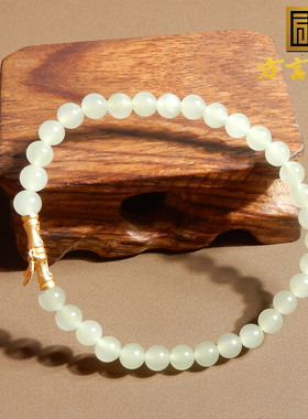 美美哒青海老坑料晴水色6mm手串