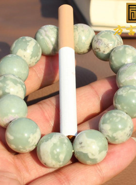 紫丁香青玉16mm圆珠玉手串